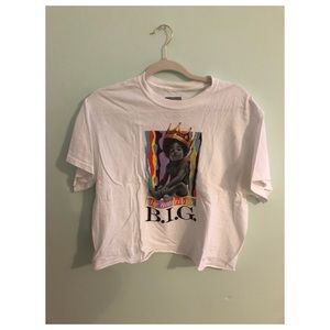 Notorious B.I.G cropped T-shirt